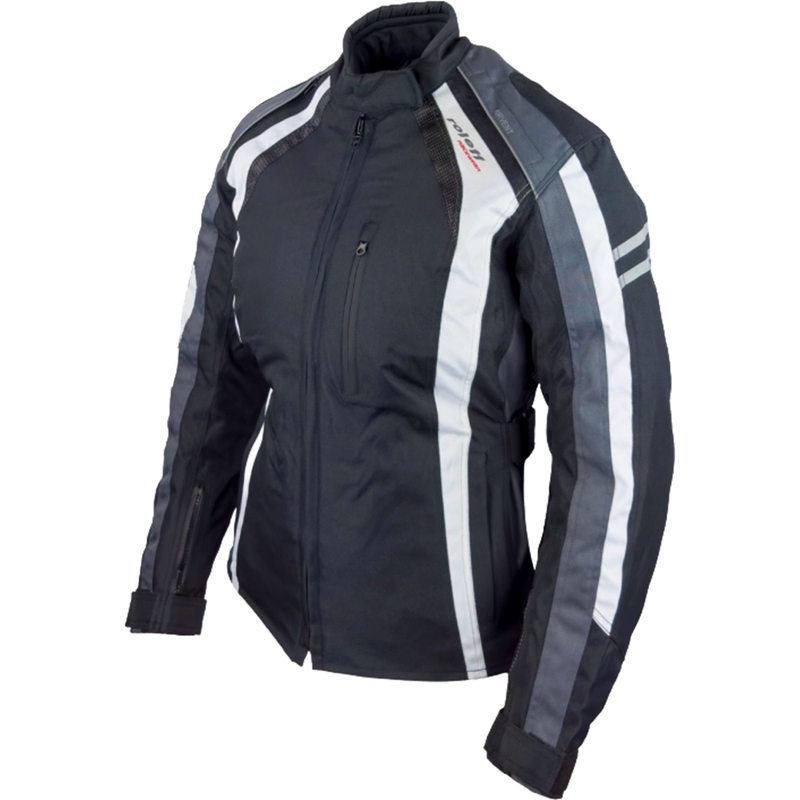 Roleff Venedig Black-Grey-White moteriška motociklininko striukė
