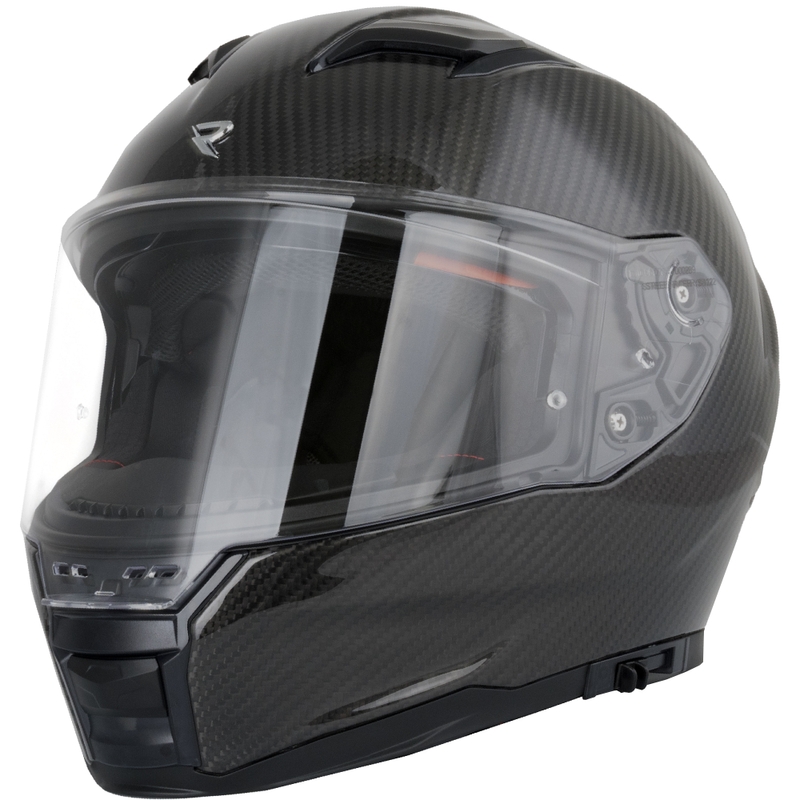 „Street Racer Titan Carbon“ uždaras motociklo šalmas, juodas - II kokybės - II. kokybė