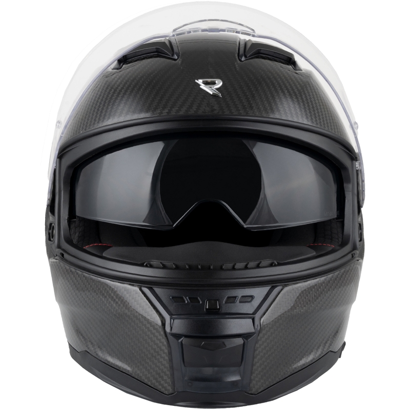 „Street Racer Titan Carbon“ uždaras motociklo šalmas, juodas - II kokybės - II. kokybė