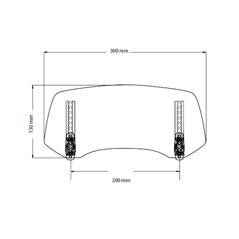 Reguliuojamas PUIG 2.0 plexiglass, tvirtinamas varžtais, skaidrus - II kokybės - II. kokybė išpardavimas