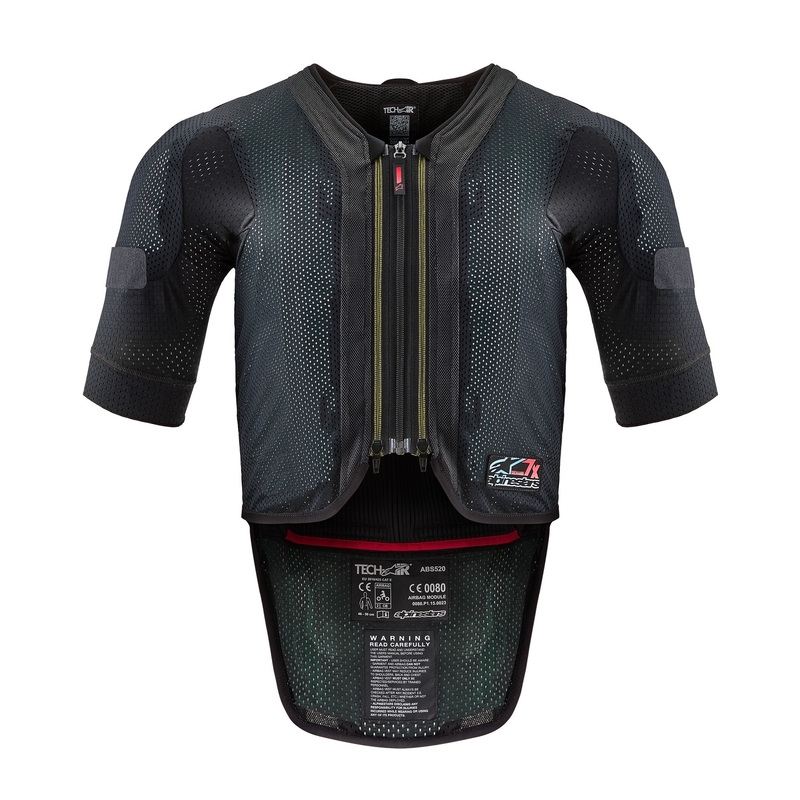„Alpinestars TECH-AIR®7X System“ oro pagalvių liemenė, juoda-raudona – II klasė - II. kokybė