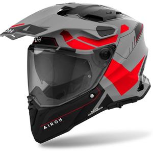 Enduro šalmas Airoh Commander 2 Reveal matinis raudonas fluo