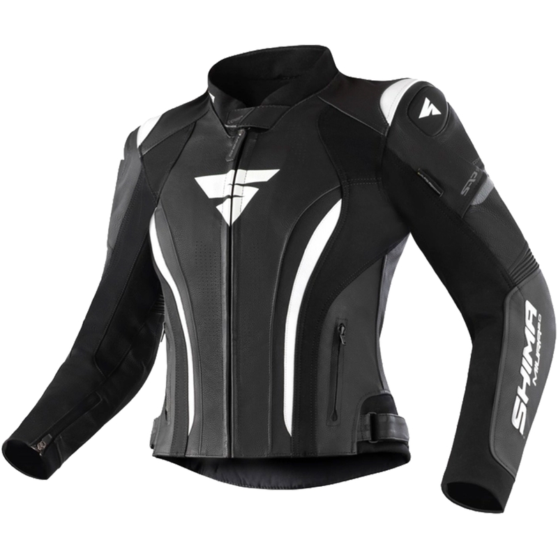 Moteriška Shima Miura 2.0 Black and White motociklininko striukė