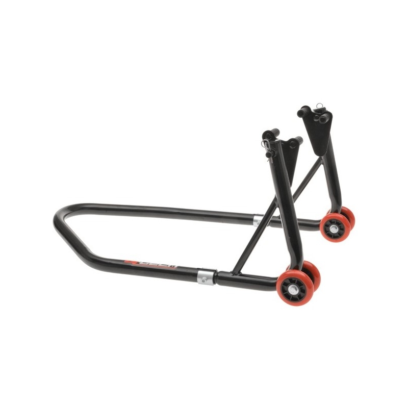 Priekinis/galinis motociklo stovas Q-TECH juodas 2 - II kokybės - II. kokybė