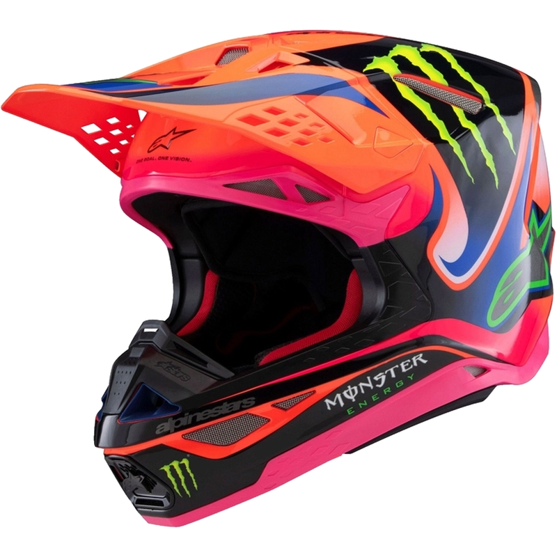 Alpinestars Supertech S-M10 motokroso šalmas HAIDEN DEEGAN fluo orange-purple-pink-green