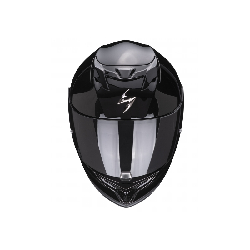Scorpion EXO-520 EVO AIR Solid uždaras šalmas, blizgiai juodas, išpardavimas - II kokybės - II. kokybė