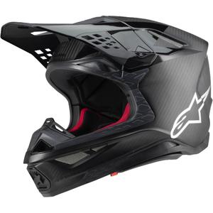 Alpinestars Supertech S-M10 Fame motokroso šalmas blizgus/matinis karboninis