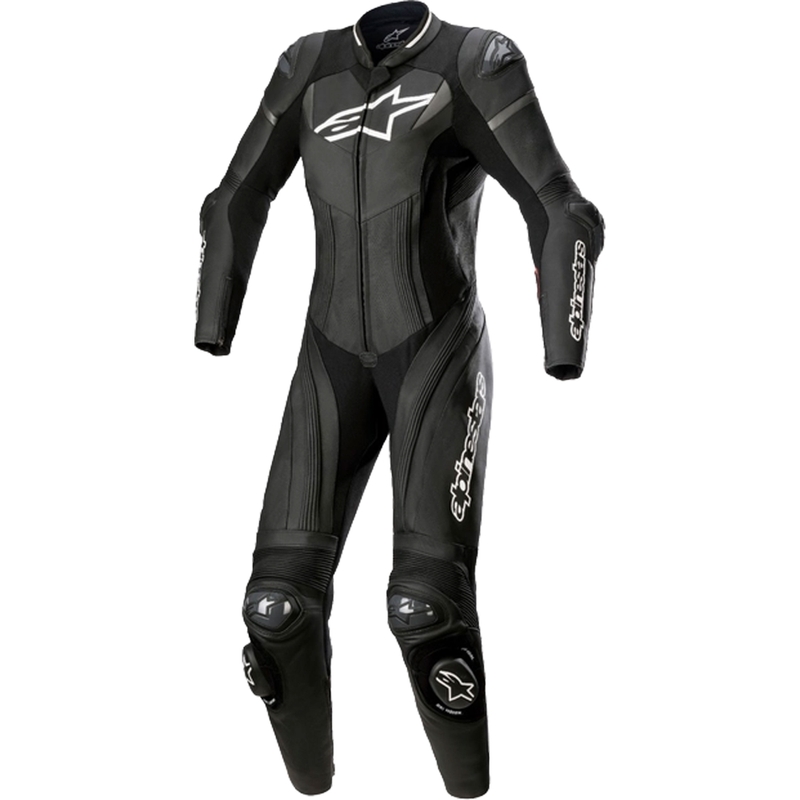 "Alpinestars" moteriškas odinis motociklininko kombinezonas "Alpinestars STELLA GP PLUS 2 Black-White-Metallic Grey