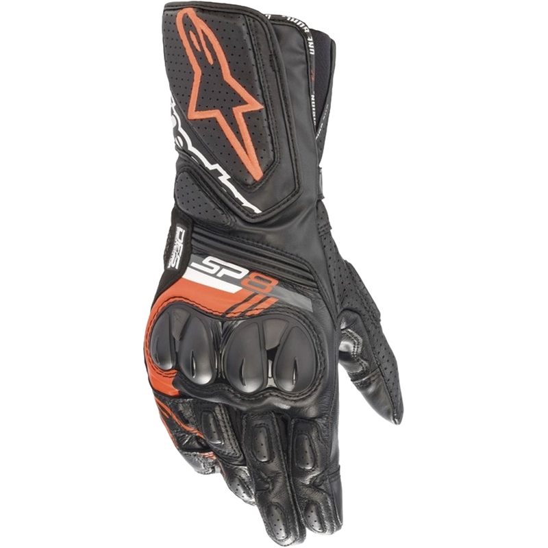 Motociklininko pirštinės Alpinestars SP-8 black-fluo red