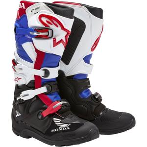 Alpinestars Tech 7 Enduro Drystar Honda juodai-mėlynai-baltai-raudoni motociklų batai