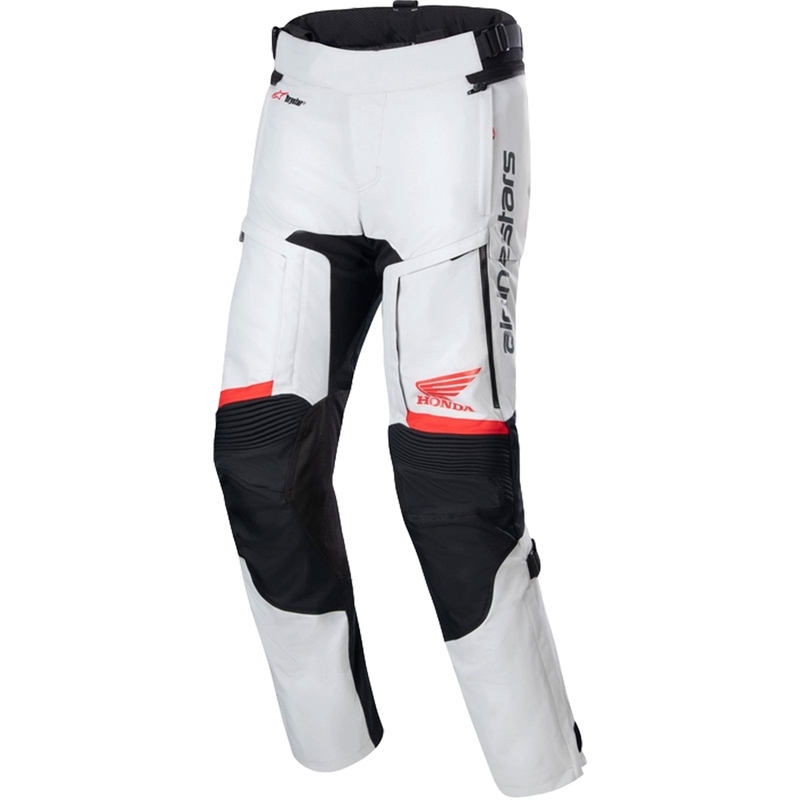 Alpinestars Bogota PRO Drystar Honda šviesiai pilkos ir mėlynai juodos motociklininko kelnės