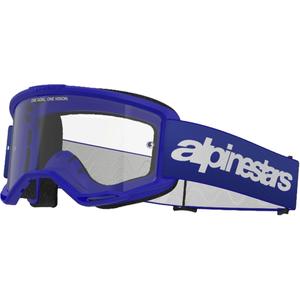 Alpinestars Vision 3 Wordmark motokroso akiniai mėlyni su skaidriu stiklu