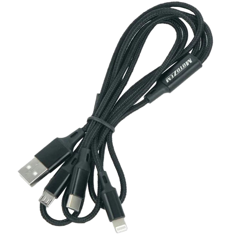 USB kabelis 3in1 MotoZem