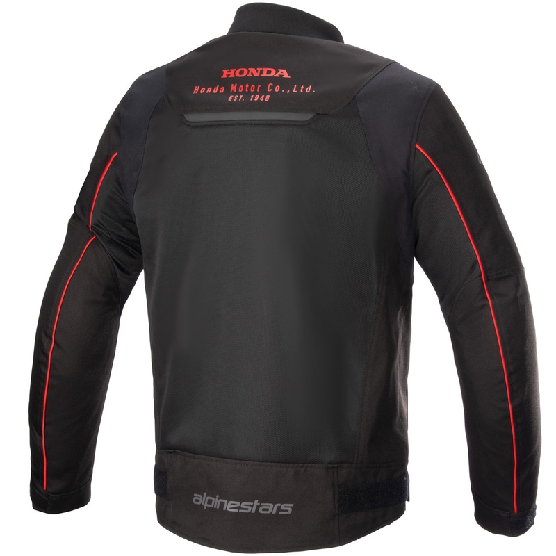 "Alpinestars Luc Air 2 Honda" juodai raudona motociklininko striukė