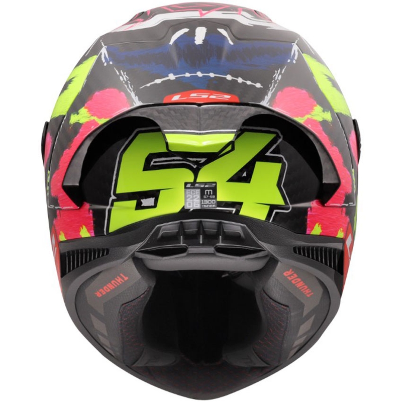 Uždaras motociklo šalmas LS2 FF805 Thunder GP Aero Replica Aldeguer 25 blizgi juoda-raudona-žalia
