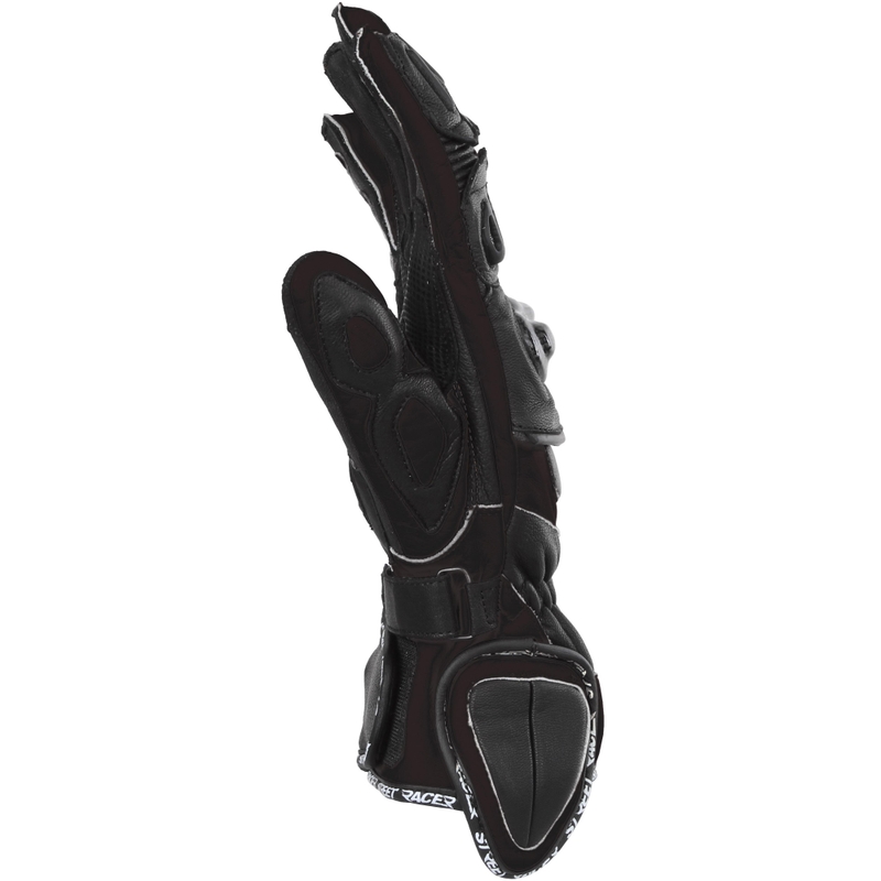 Motociklo pirštinės Street Racer Virus 2 juodos