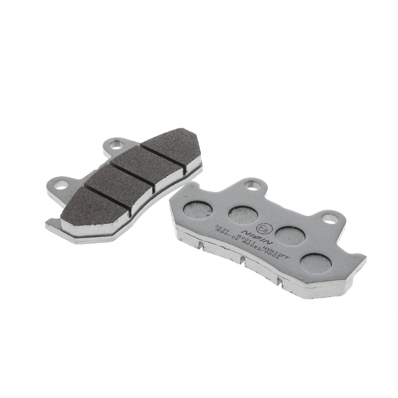 Stabdžių kaladėlės NISSIN pusiau metalinis mišinys 90x49x10,5 mm 2 vnt.
