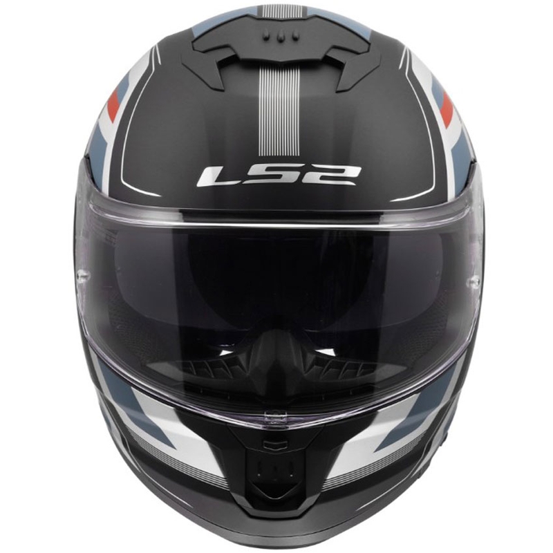 Uždaras motociklo šalmas LS2 FF808 Stream II Vintage juodas-benzinis