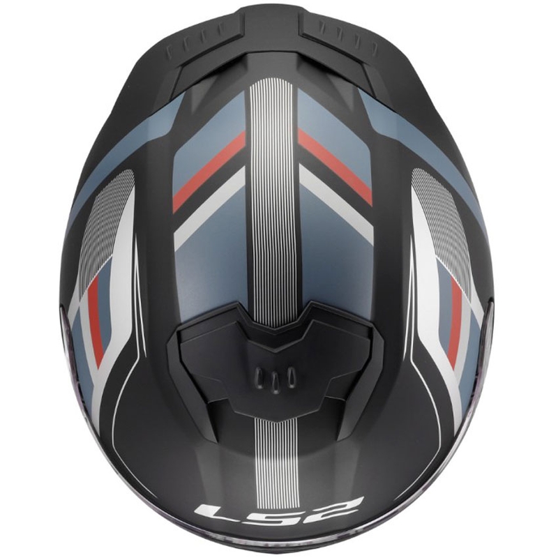 Uždaras motociklo šalmas LS2 FF808 Stream II Vintage juodas-benzinis