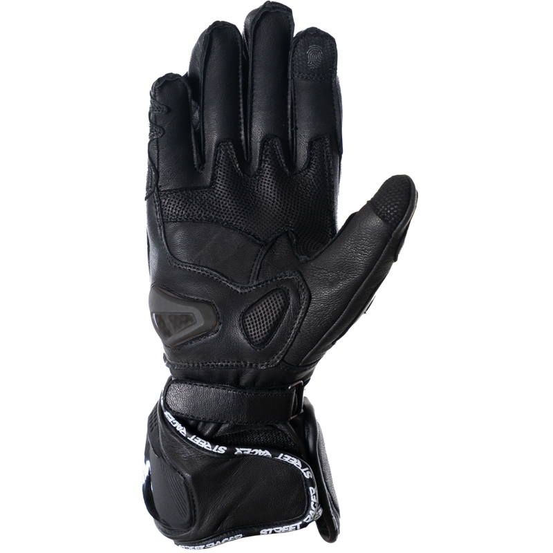 Motociklo pirštinės Street Racer Virus 2 juodos