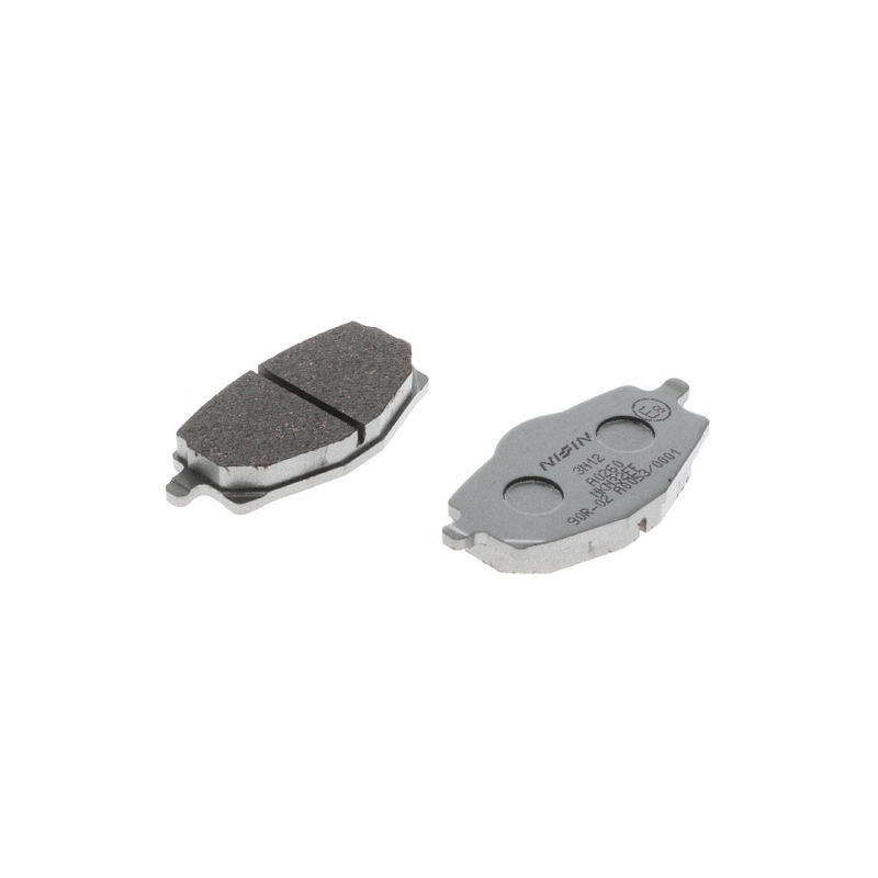 Stabdžių kaladėlės NISSIN pusiau metalinės junginio 71,4x36x9,2 mm 2 vnt.