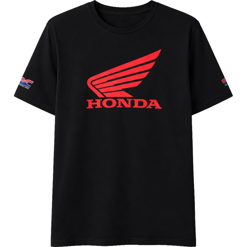 „Honda Wing“ marškinėliai juodi