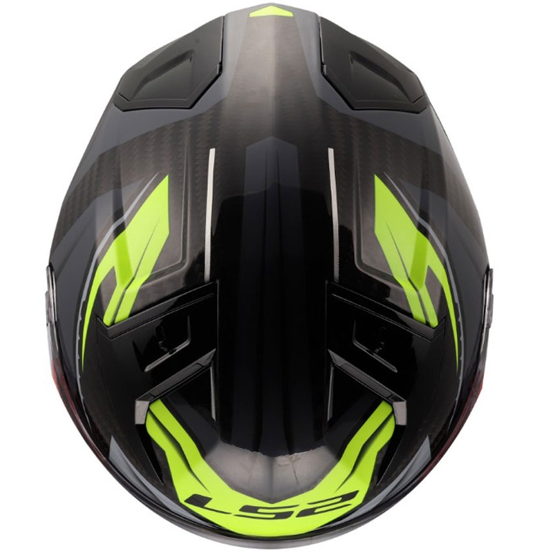 Uždaras motociklo šalmas LS2 FF811 Vector II C Savage blizgus HV geltonas