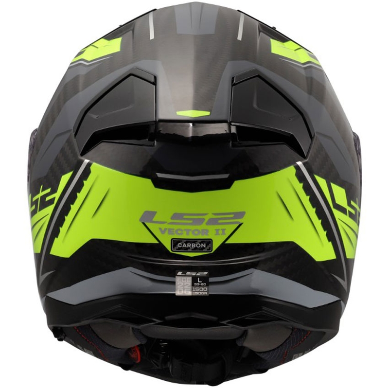 Uždaras motociklo šalmas LS2 FF811 Vector II C Savage blizgus HV geltonas