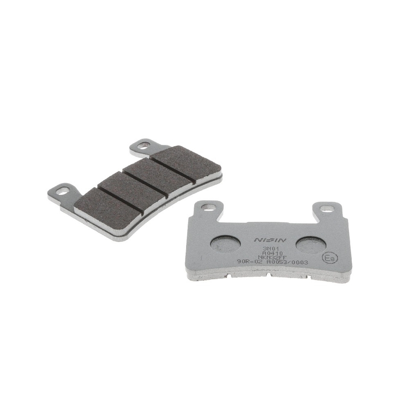 Stabdžių kaladėlės NISSIN pusiau metalinės junginio 74,7x55,2x7,2 mm 2 vnt.