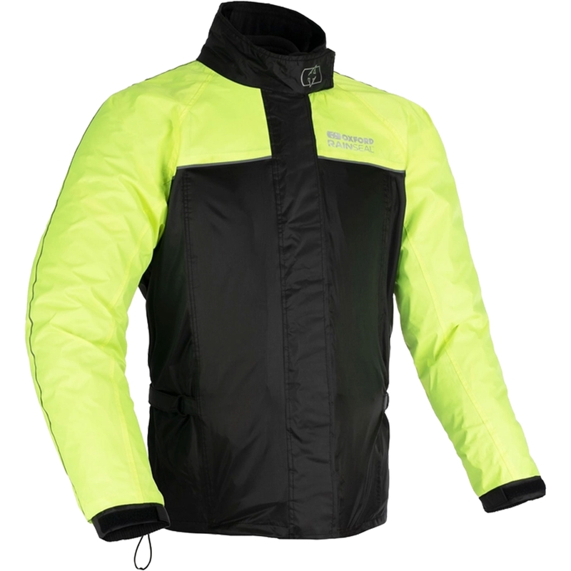 "Oxford Rain Seal 22" juoda-fluo geltonos spalvos lietaus striukė