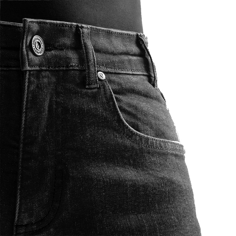 „Rebelhorn Classic“ viensluoksniai ilgi motociklo džinsai, juodi