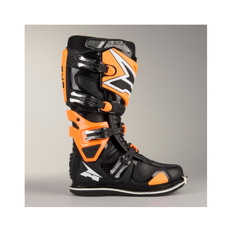 Moto boty AXO A2 černo-fluo oranžové výprodej