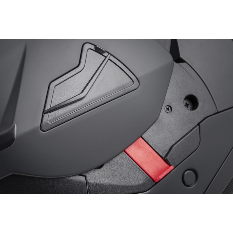 Cassida MultiFlip Solid Blackout atlenkiamas motociklo šalmas, matinės juodos-juodos spalvos