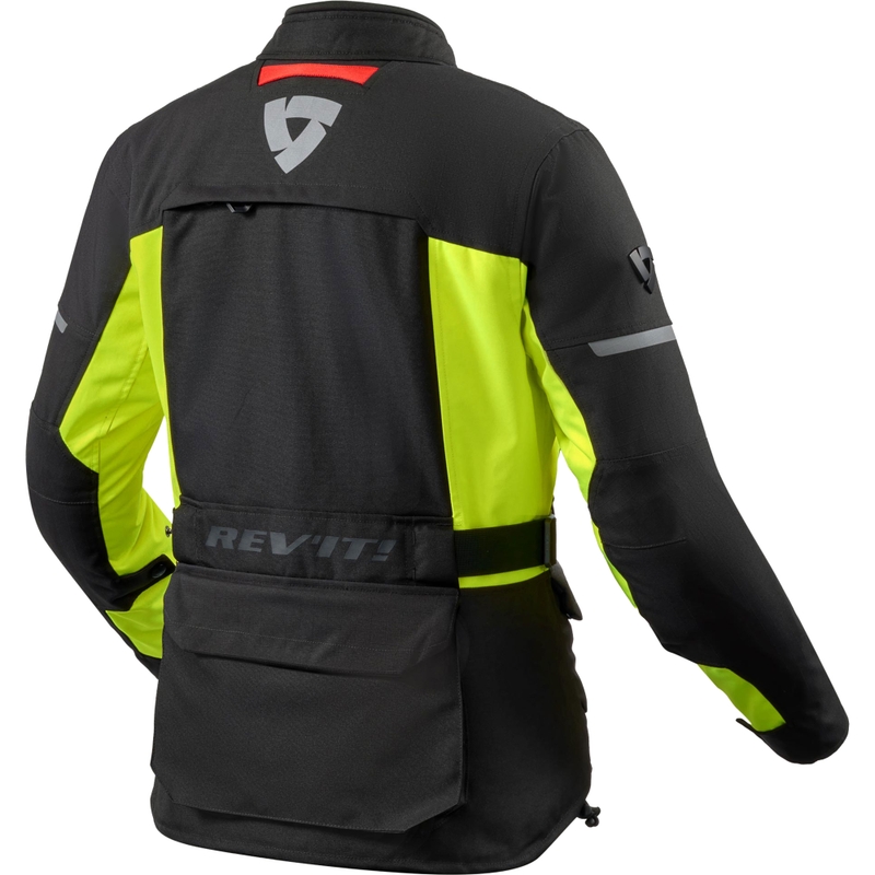 Moteriška motociklo striukė Revit Outback 5 H2O juoda-fluorescencinė geltona