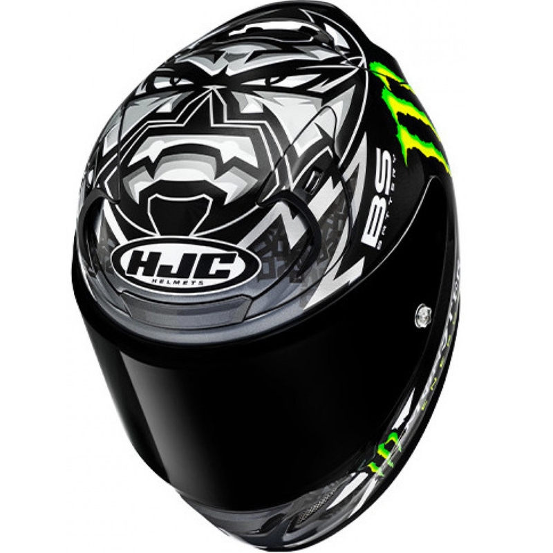 HJC RPHA 12 Quartararo Replica BL MC5 motociklo šalmas, juodas