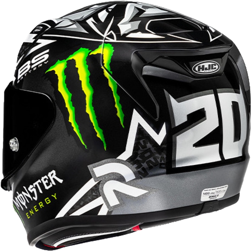 HJC RPHA 12 Quartararo Replica BL MC5 motociklo šalmas, juodas
