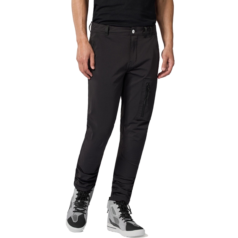 Revit Chino Terry Skinny Short motociklo kelnės juodos