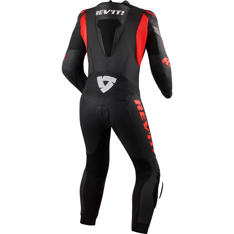 Revit Argon 3 motociklo kostiumas juodas-fluorescencinis raudonas