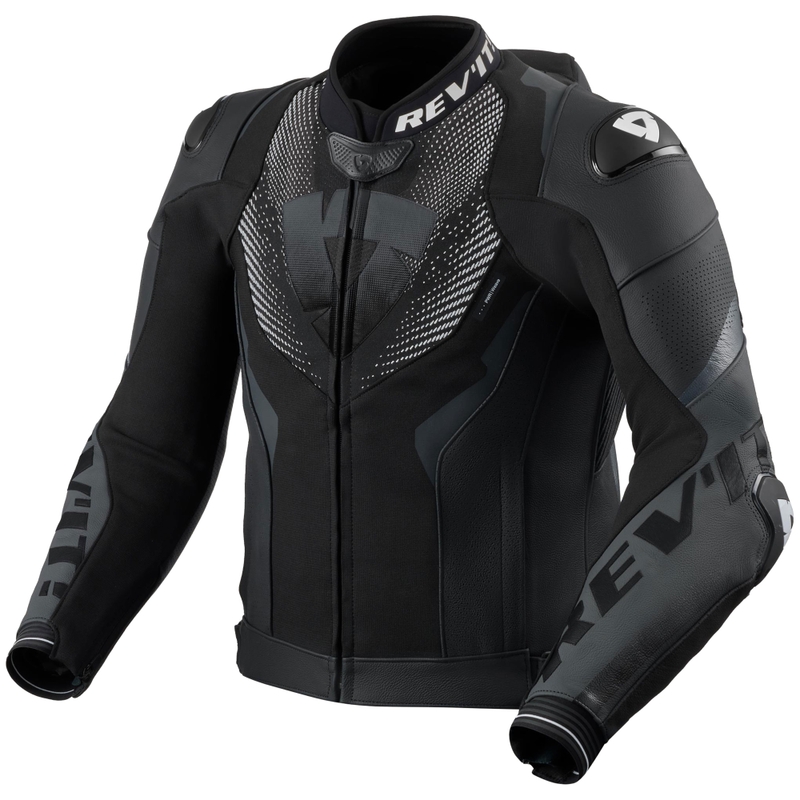 Revit Hyperspeed 3 PRO odinė motociklo striukė juoda-antracito spalvos