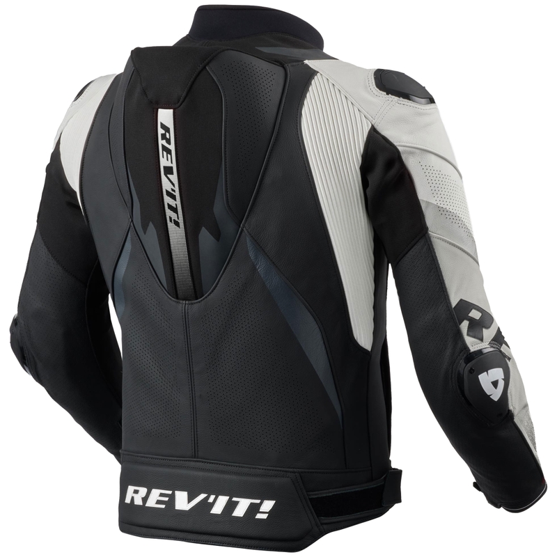 Revit Hyperspeed 3 PRO odinė motociklo striukė juoda-balta