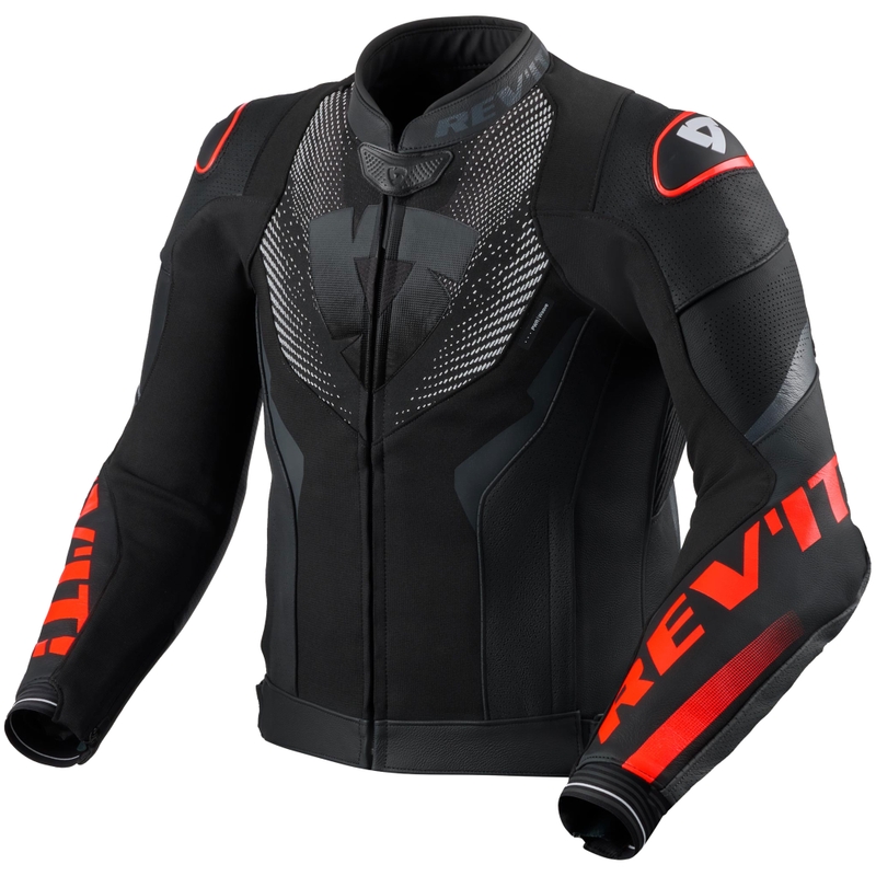 Revit Hyperspeed 3 Air odinė motociklo striukė, juoda-fluorescencinė raudona