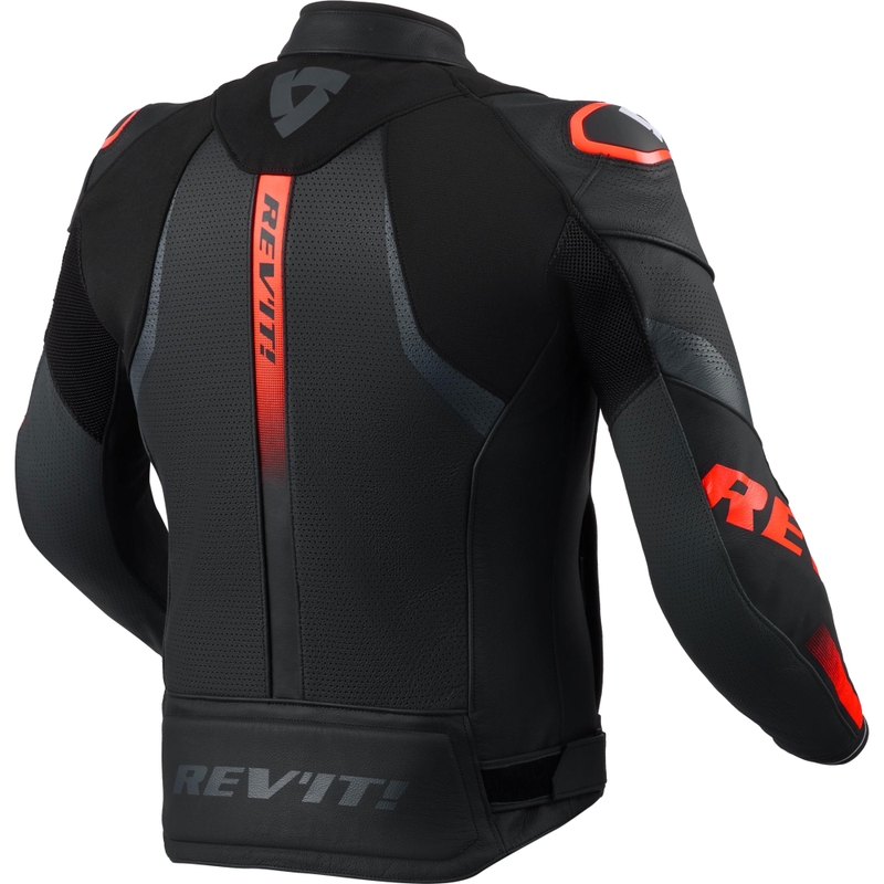 Revit Hyperspeed 3 Air odinė motociklo striukė, juoda-fluorescencinė raudona