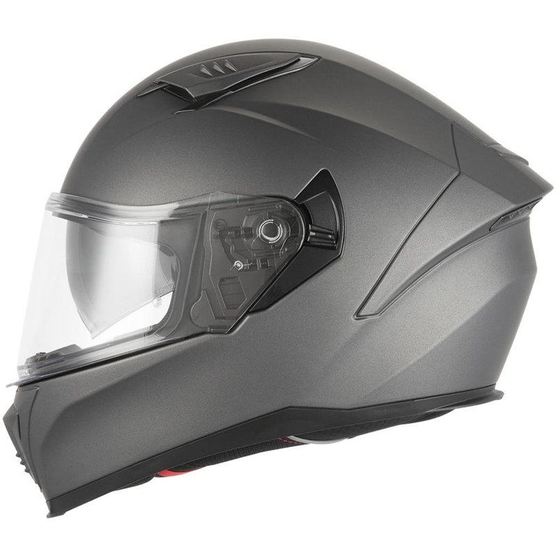 NOX N402 uždaras motociklo šalmas, matinio titano spalvos