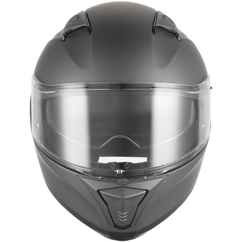 NOX N402 uždaras motociklo šalmas, matinio titano spalvos
