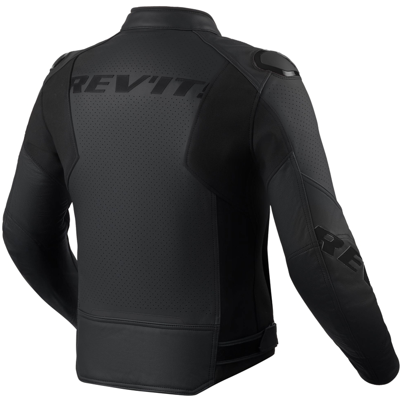 Revit Quadratic motociklo odinė striukė, juoda
