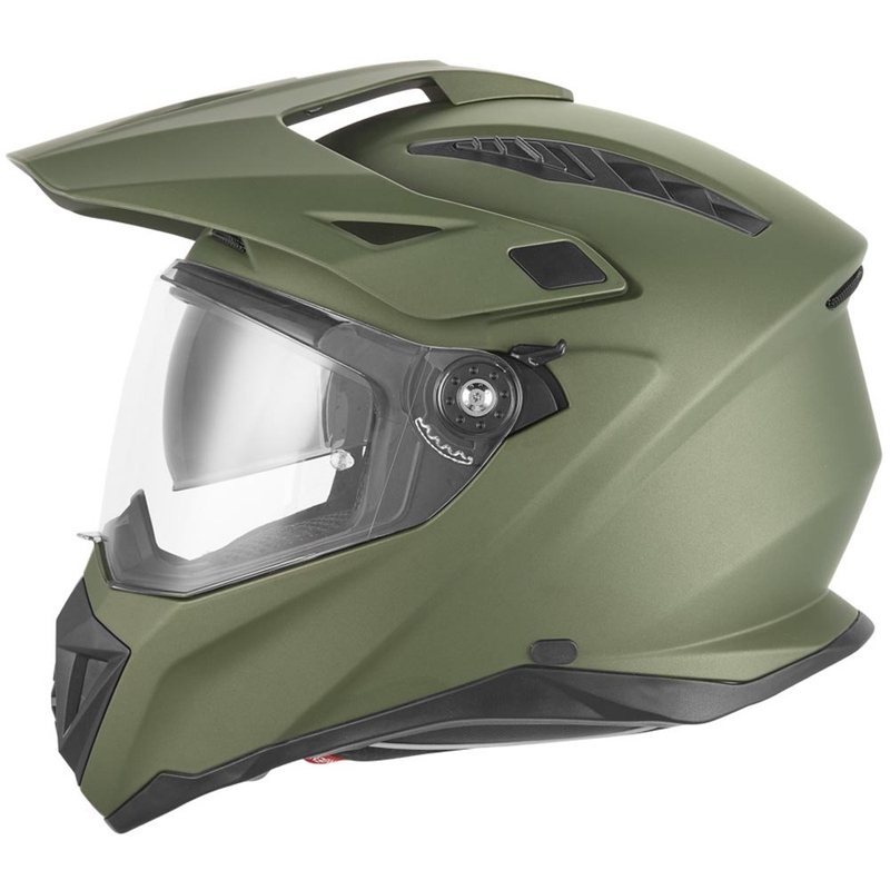 Enduro motociklo šalmas NOX N350 chaki žalias