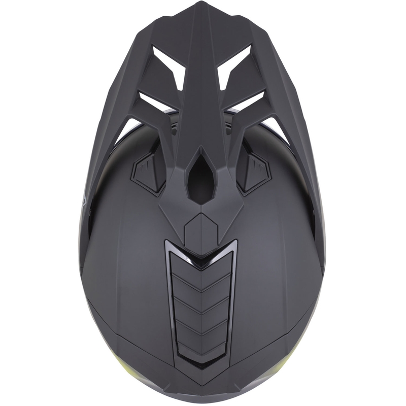 Enduro motociklo šalmas ZED XD1 matinės juodos-fluorescencinės geltonos spalvos