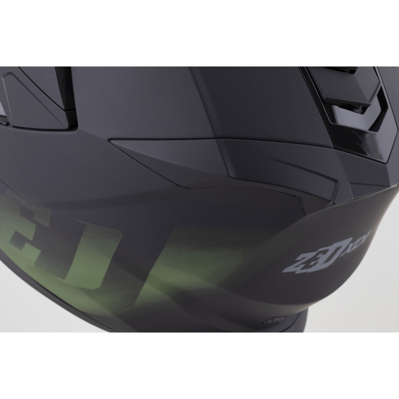 Enduro motociklo šalmas ZED XD1 matinė juoda-tamsiai žalia
