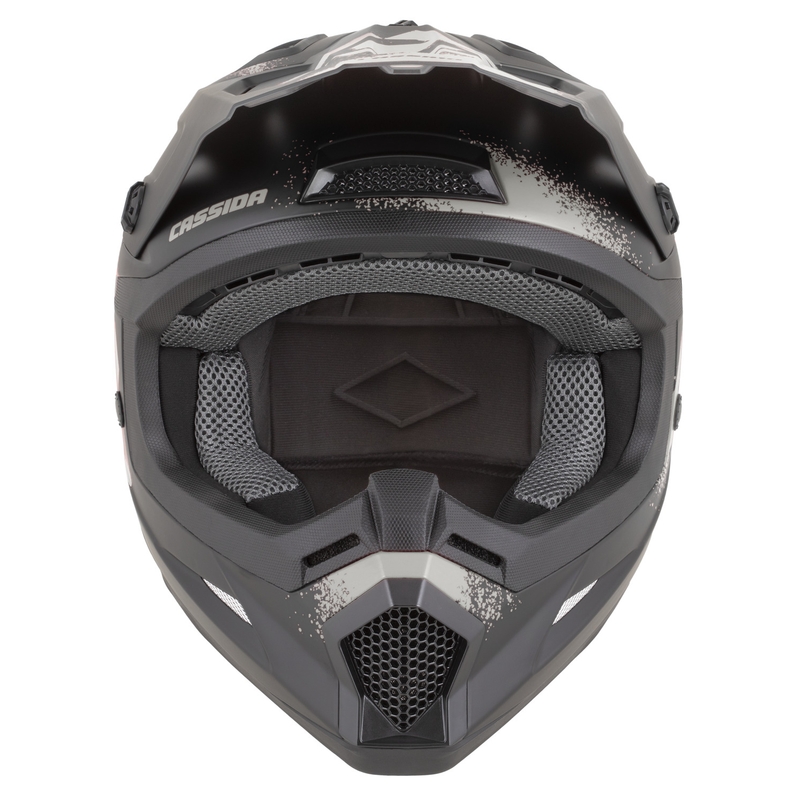 Cassida Cross Cup 2 Crew motociklo motokroso šalmas matinės juodos-smėlio spalvos