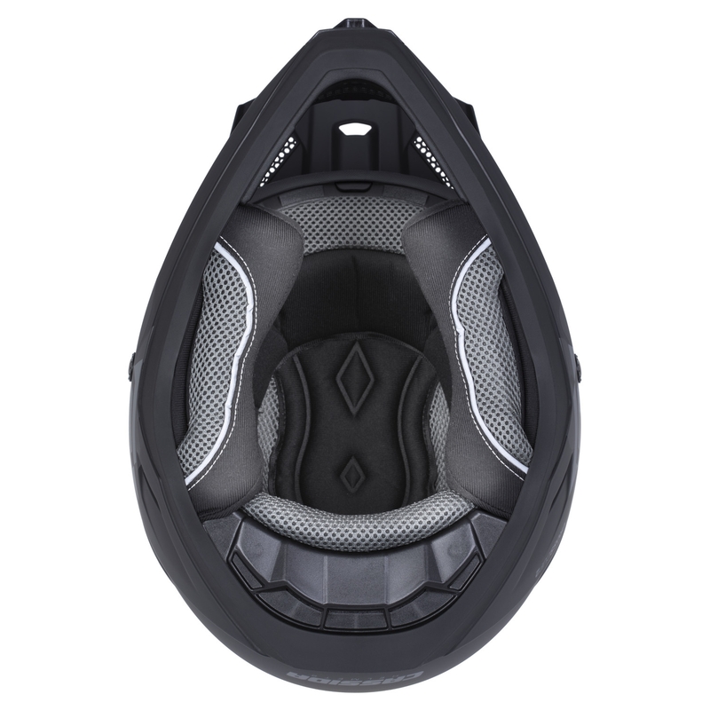 Cassida Cross Cup 2 Crew motociklo motokroso šalmas matinės juodos-smėlio spalvos